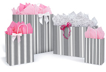 Ticking Stripe Paper Gift Bags